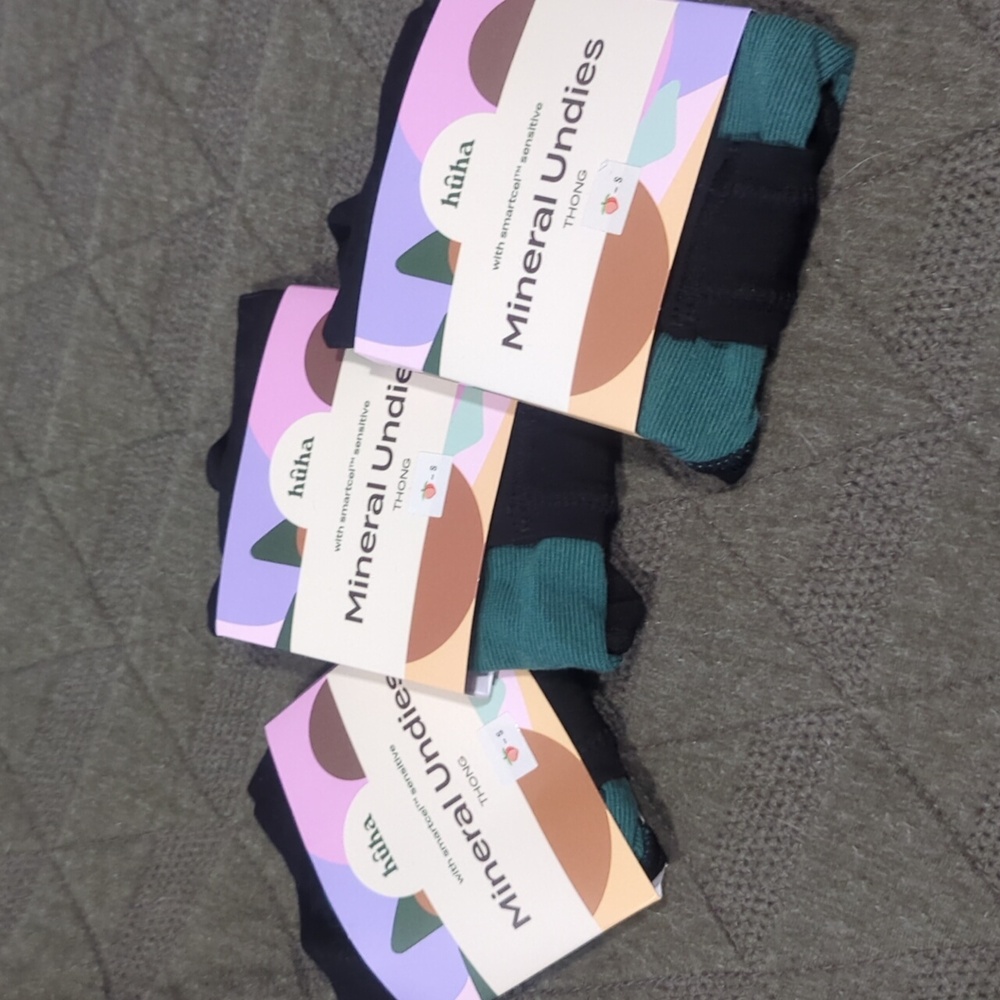 Huha mineral underwear thong - Small pack of 3